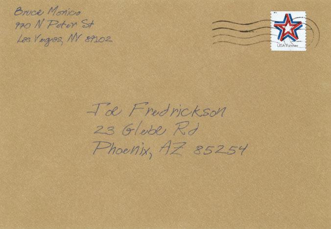 Handwritten envelope exterior 2